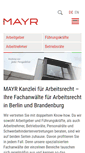 Mobile Screenshot of mayr-arbeitsrecht.de